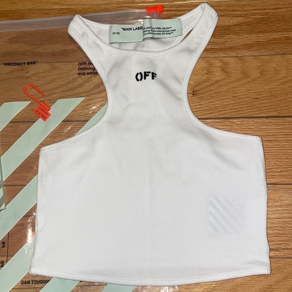 Off-White Tops - Off White Row Tank